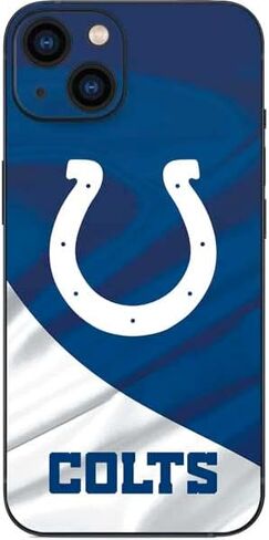 Skinit Decal Phone Skin Compatible with iPhone 15 Plus - Officially Licensed NFL Indianapolis Colts Design in Saudi Arabia