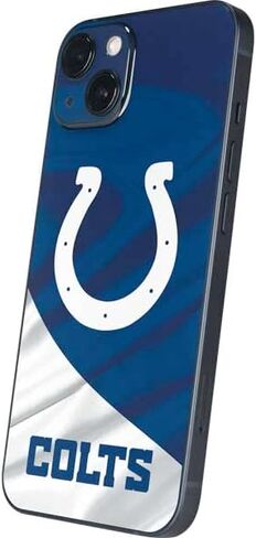 Skinit Decal Phone Skin Compatible with iPhone 15 Plus - Officially Licensed NFL Indianapolis Colts Design in Saudi Arabia