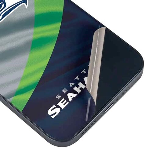 ملصق هاتف Skinit متوافق مع iPhone 14 - تصميم مرخص رسميًا من NFL Seattle Seahawks in Saudi Arabia