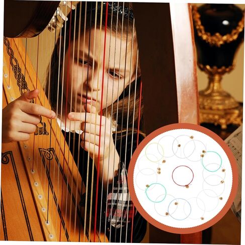 15pcs Lyre Strings for Lap Harp Harp Strings Musical Instrument Accessory in Saudi Arabia