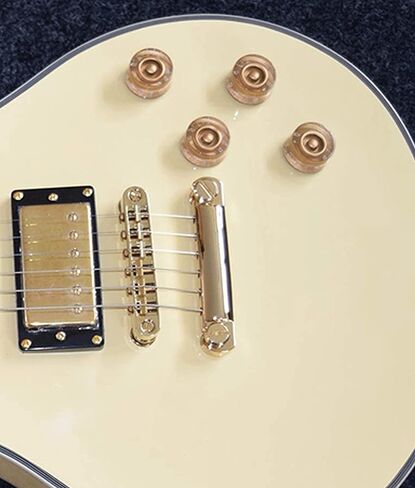 Electric Guitar Top Hat Knobs Speed Volume Tone Control Knobs Compatible with Les Paul LP Style Electric Guitar Parts Replacement Set of 4Pcs Black. in Kuwait
