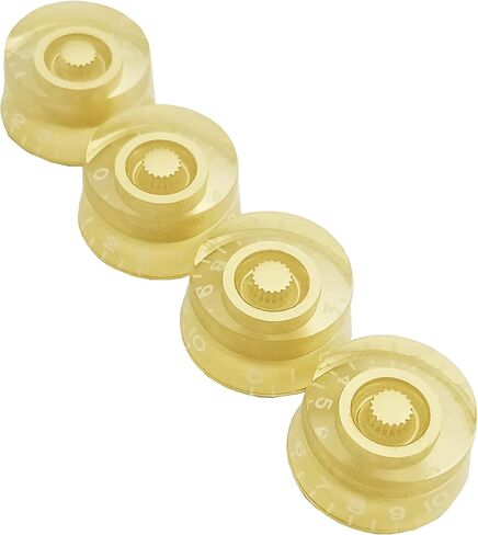 Electric Guitar Top Hat Knobs Speed Volume Tone Control Knobs Compatible with Les Paul LP Style Electric Guitar Parts Replacement Set of 4Pcs Black. in Kuwait