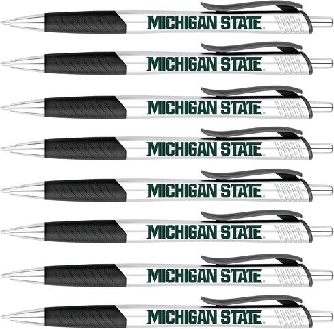 Greeting Pen Michigan State Silver Barrel Grip Pen 8 Pack (2841) in Saudi Arabia