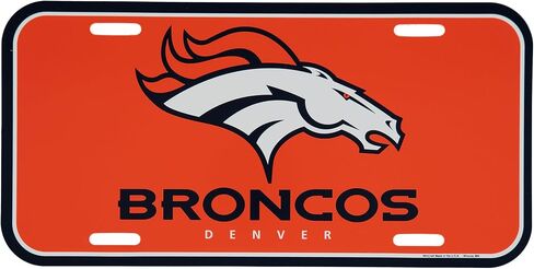 لوحة ترخيص بلاستيكية من WinCraft Denver Broncos in Saudi Arabia