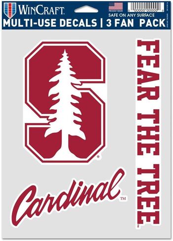 WinCraft Stanford Cardinal 3 Fan Pack Decals in Saudi Arabia