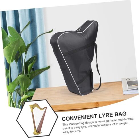 Lyre Harp Carrying Bag and Instrument Pouch for String Lyre Portable Music Storage Fine Workmanship and Protective Design for Travel and Storage in Saudi Arabia
