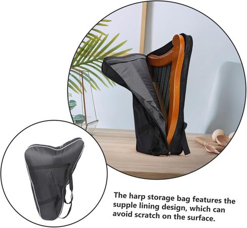 Lyre Harp Carrying Bag and Instrument Pouch for String Lyre Portable Music Storage Fine Workmanship and Protective Design for Travel and Storage in Saudi Arabia