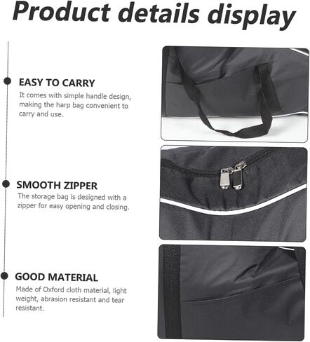 Lyre Harp Carrying Bag and Instrument Pouch for String Lyre Portable Music Storage Fine Workmanship and Protective Design for Travel and Storage in Saudi Arabia