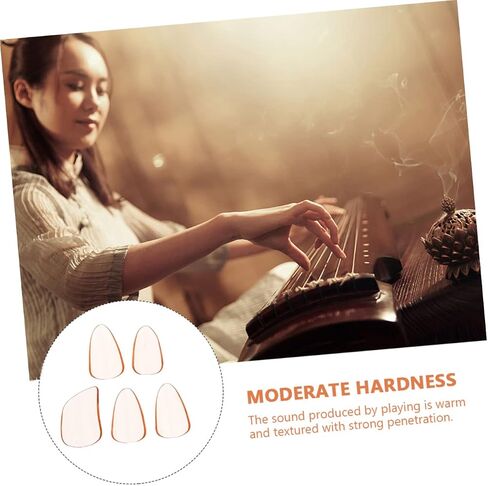 Sosoport 5 قطعة Guzheng آلة موسيقية يختار حماة الإصبع Guzheng حارس الاصبع لممارسة الأداء سهل الاستخدام in Saudi Arabia