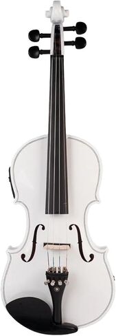 طقم كمان احترافي كمان كهربائي صوتي 4 أوتار أبيض الحجم الكامل مع مجموعة الملحقات in Kuwait