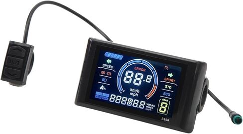Dioche Electric Bicycle S966 LCD Display Panel Lightweight 24-72V for Easy Installation on 22.2mm Handlebars with Enhanced Visuals in Saudi Arabia