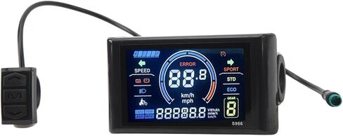 Dioche Electric Bicycle S966 LCD Display Panel Lightweight 24-72V for Easy Installation on 22.2mm Handlebars with Enhanced Visuals in Saudi Arabia