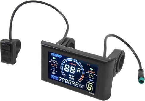 Dioche Electric Bicycle S966 LCD Display Panel Lightweight 24-72V for Easy Installation on 22.2mm Handlebars with Enhanced Visuals in Saudi Arabia