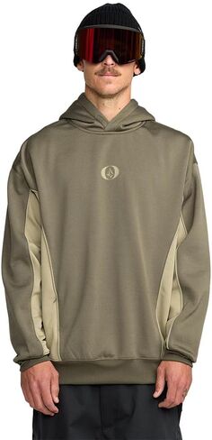 Volcom Men's Vital Fleece Riding Hoodie – Water-Repellent Sweatshirt with Storm Hood & Thumbholes in Saudi Arabia