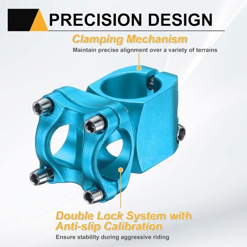 HARFINGTON Bike Stem Aluminum Alloy Bicycle Handlebar Stem with Hex Wrench for Mountain Road Bike BMX MTB Cycling in Saudi Arabia