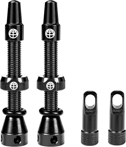 Tubeless Valve Stems 45/65/85 mm, Super Light Alloy Presta Valve Stem Kit with Valve Core Remover Tool, Fits Most Road MTB Rim - Multiple Color and Size Options(1 Pair) in Kuwait