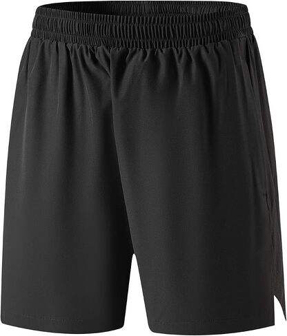 Men's Running Shorts, Lightweight Quick Dry Athletic Gym Shorts with Back Zipper Pocket for Basketball Training in Saudi Arabia