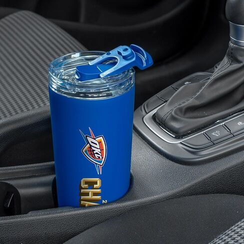 Rico Industries NBA Basketball Oklahoma City Thunder 2025 Champions 24oz Stainless Steel Tumbler with Lid and Dual Functioning Lid in Saudi Arabia