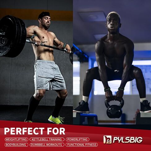 أحزمة رفع، وأشرطة معصم لرفع الأثقال، والتمرين، وكمال الأجسام، ورفع الأثقال والرفع الميت - مع وسادات نيوبرين 5 مم وسيليكون مضاد للانزلاق - دعم إضافي للمعصم لرفع الأثقال للرجال والنساء in Kuwait