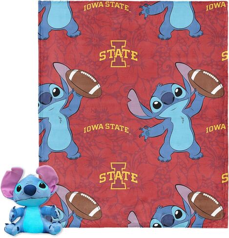 Northwest NCAA Stitch Hugger Pillow & Silk Touch Throw Blanket Set, 40 x 50 Inches in Saudi Arabia