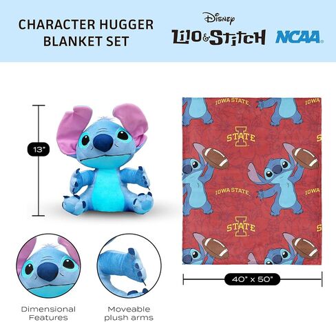Northwest NCAA Stitch Hugger Pillow & Silk Touch Throw Blanket Set, 40 x 50 Inches in Saudi Arabia