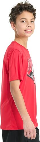 adidas Boys' Short Sleeve Polyester Athlete Tee in Saudi Arabia