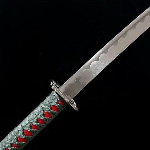 3-Piece Samurai Sword Set with Stand – Green Scabbard Katana, Wakizashi & Tanto, 1095 Carbon Steel Unsharpened Blades, Full Tang, Perfect for Display, Martial Arts Training, Cosplay & Gifts in Saudi Arabia