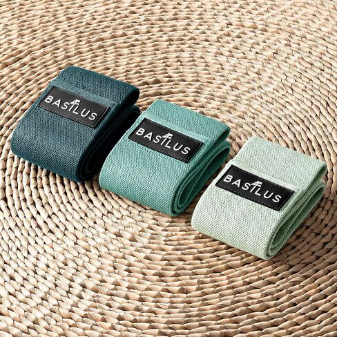 3-Pack Fabric Resistance Bands for Legs & Glutes – Exercise Bands for Strength Training, Yoga, Pilates & Fitness – Mesh Bag & Exercise Guide Included in Saudi Arabia
