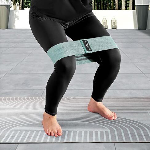 3-Pack Fabric Resistance Bands for Legs & Glutes – Exercise Bands for Strength Training, Yoga, Pilates & Fitness – Mesh Bag & Exercise Guide Included in Saudi Arabia