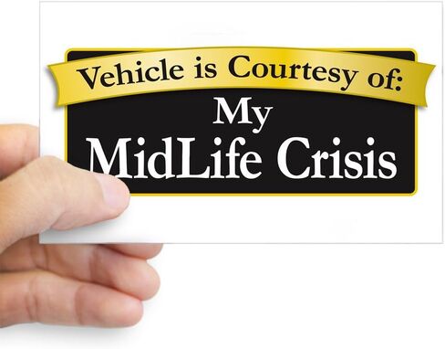 ملصق سيارة CafePress My Midlife Crisis مستطيل الشكل in Saudi Arabia