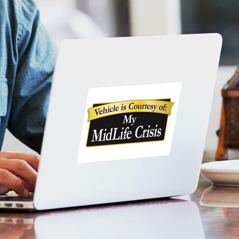 ملصق سيارة CafePress My Midlife Crisis مستطيل الشكل in Saudi Arabia
