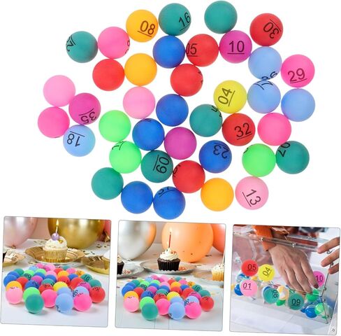 40 قطعة من جائزة بينجو الملونة من Kisangel، سحب متعدد الأرقام لألعاب الحفلات والاحتفالات وديكورات الحفلات النابضة بالحياة وألعاب اليانصيب الممتعة in Kuwait