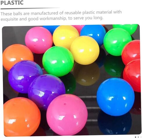 ibasenice 100pcs Raffle Drawing Balls Openable Fun Game Balls Bright Colors for Parties and Events for Home and Bar Game Props in Saudi Arabia