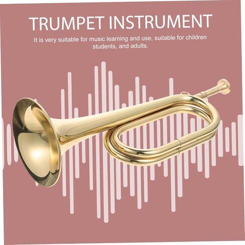 ibasenice Bugle أداة الرياح النحاسية للمبتدئين، سطح مصقول خفيف الوزن وسهل الحمل للفرق المدرسية والمناسبات الخارجية in Saudi Arabia