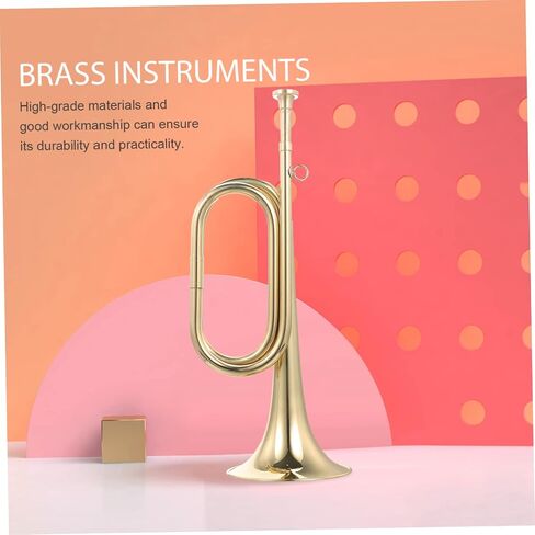 ibasenice Bugle أداة الرياح النحاسية للمبتدئين، سطح مصقول خفيف الوزن وسهل الحمل للفرق المدرسية والمناسبات الخارجية in Saudi Arabia