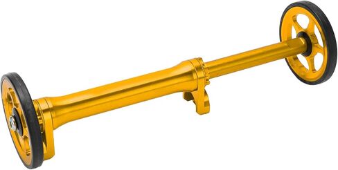 Dilwe Easy Wheels Extension Bar, Easy Wheel Extension High Strength Lightweight Telescopic Folding Rod for Brompton 3sixty(gold) in Saudi Arabia