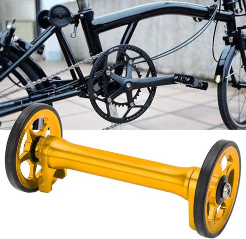 Dilwe Easy Wheels Extension Bar, Easy Wheel Extension High Strength Lightweight Telescopic Folding Rod for Brompton 3sixty(gold) in Saudi Arabia