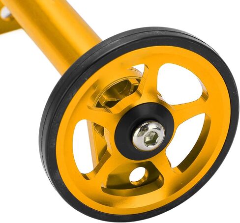 Dilwe Easy Wheels Extension Bar, Easy Wheel Extension High Strength Lightweight Telescopic Folding Rod for Brompton 3sixty(gold) in Saudi Arabia