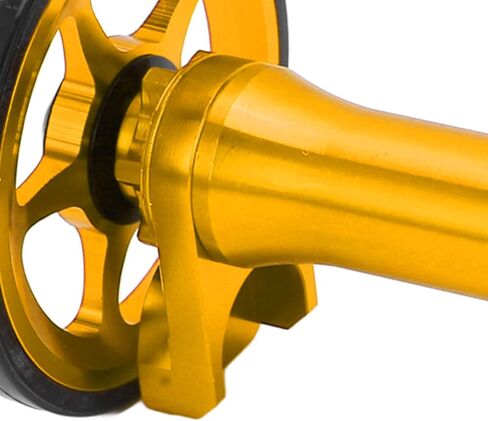 Dilwe Easy Wheels Extension Bar, Easy Wheel Extension High Strength Lightweight Telescopic Folding Rod for Brompton 3sixty(gold) in Saudi Arabia