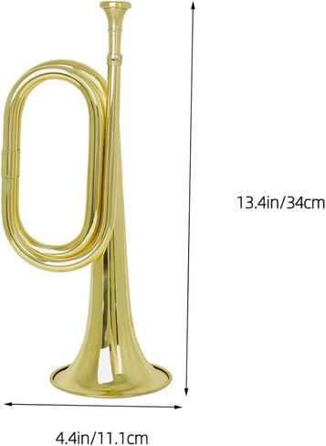 Flat Bugle Trumpet Bugle for Band Orchestra Trumpet Wind Instrument Beginner in Saudi Arabia