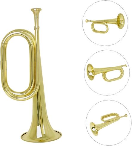 Flat Bugle Trumpet Bugle for Band Orchestra Trumpet Wind Instrument Beginner in Saudi Arabia