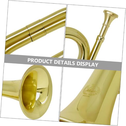 Flat Bugle Trumpet Bugle for Band Orchestra Trumpet Wind Instrument Beginner in Saudi Arabia