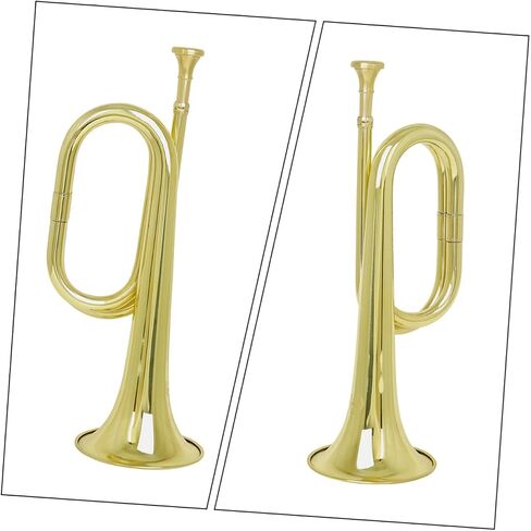 Flat Bugle Trumpet Bugle for Band Orchestra Trumpet Wind Instrument Beginner in Saudi Arabia