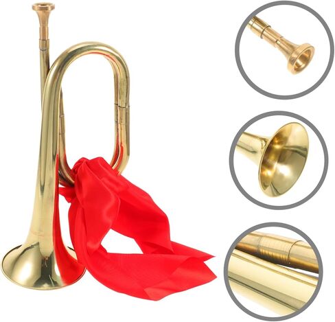 Traditional Wind Instrument Trumpet Bugle for Beginners Lightweight Copper Alloy Horn for Festivals and Gatherings Sound for Music Enthusiasts in Saudi Arabia