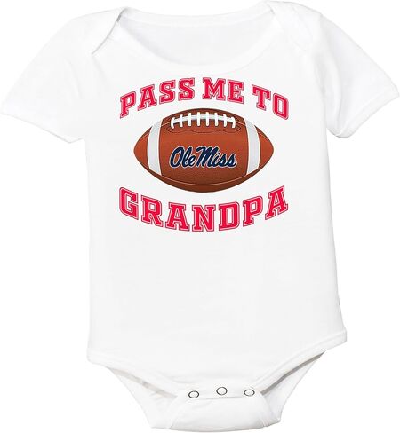 بدلة Mississippi Ole Miss Rebels Pass Me to GrandPa Baby Onesie in Saudi Arabia