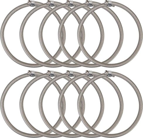 10Pcs Trampoline Bungee Cord Replacement Bands Elastic Rope Ties with Aluminum Buckle Accessories, 5 Inches Independent Cords for Tarp Canopy Exercise Fitness Rebounder Strap - Max Limit 300 lbs, Gray in Saudi Arabia