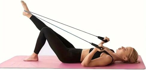 Workout Exercise Band, Fitness Pull Rope Yoga Band with Comfort Handles, Perfect for Home Fitness Training in Saudi Arabia