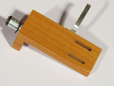 Cherry Wood Turntable Headshell with 7N OFC Braided Litz Silver Clip Cartridge Leads in Saudi Arabia