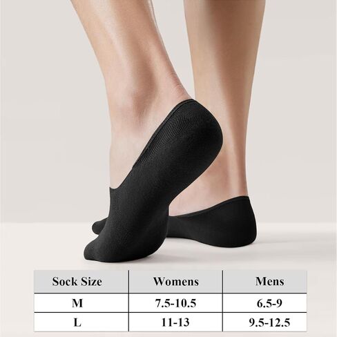 6/12 PCS Men's No Show Socks, Low Liner Socks with Silicone Heel Tabs, Non-Slip Design for Daily Wear and Casual Shoes in Saudi Arabia