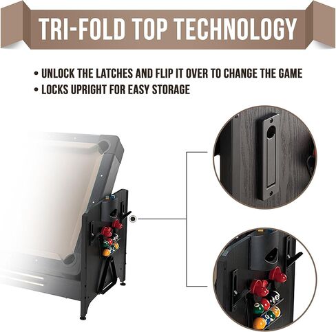 طاولة ألعاب بوكي 3 في 1 أصلية من فات كات، 7 أقدام in Kuwait
